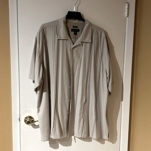 Pronto Uomo 100% silk men’s short sleeve button down